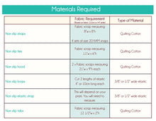 Load image into Gallery viewer, Non Slip Options for the Universal Pram/Stroller Liner and Universal Footmuff PDF Sewing Patterns