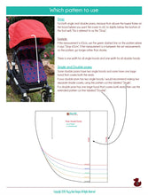 Load image into Gallery viewer, Pram/Stroller Sun Shade PDF Sewing pattern
