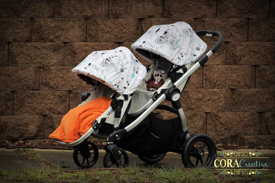 Baby Jogger City Select Pram Stroller Hood Cover PDF Sewing Pattern Muffy Duck Designs